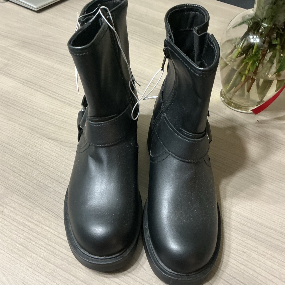 H&M Black Combat & Moto Boots
